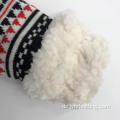 Frauen gestrickte warme Huggel -Slipper -Socken gestrickt